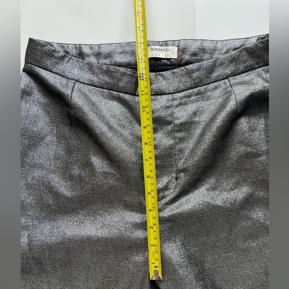 House of CB Metallic Gray Wide-Leg Pants - Picture 5 of 10
